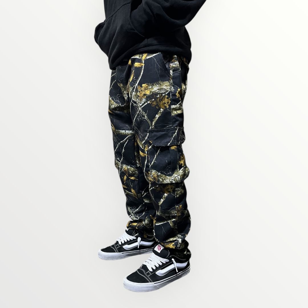 REAL TREE CAMO BLACK PANT